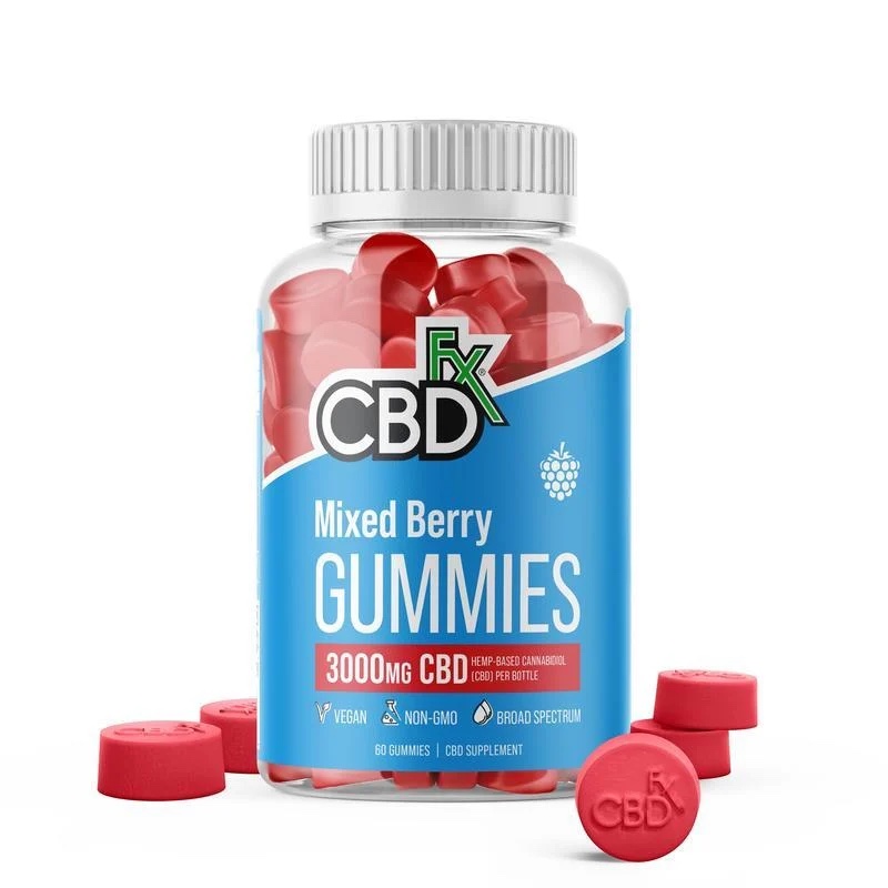 picture of cbdfx mixed berries CBD gummies